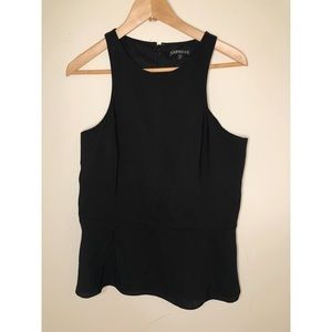 EXPRESS Black Peplum Top